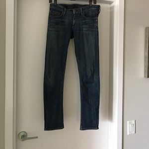 Citizens of humanity racer whispered skinny jeans